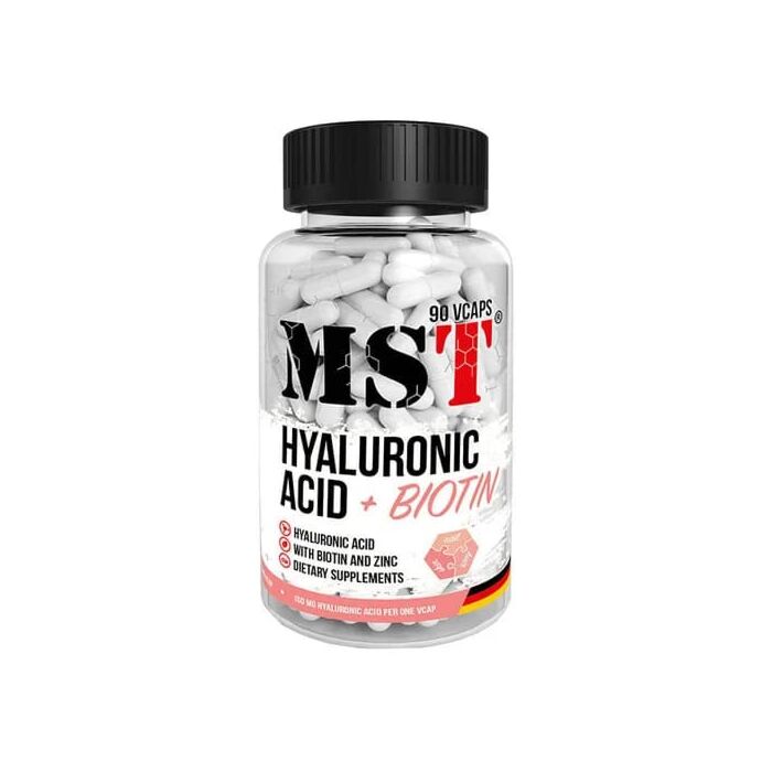 Для здоровья кожи MST Hyaluronic Acid 150 mg + Biotin + Zink - 90 Vcaps