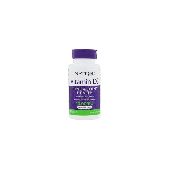 Витамин D Natrol Vitamin D3, 10,000 МЕ, 60 таблеток