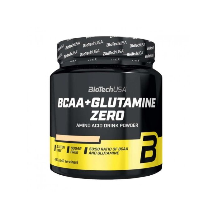 БЦАА, Глютамин BioTech USA BCAA+Glutamine Zero 480 грамм