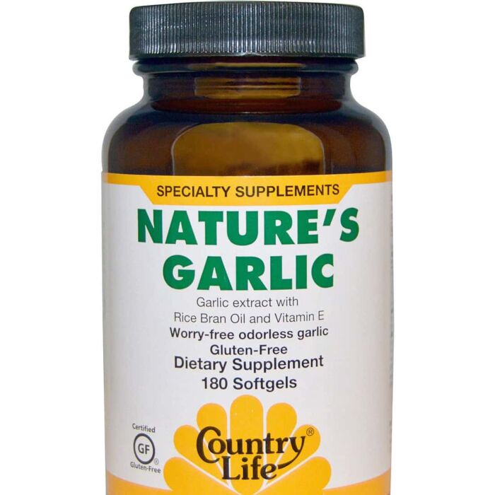 Антиоксиданты Country Life Natures Garlic 180 капс