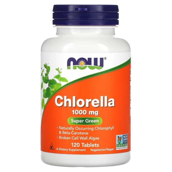Спеціальна добавка NOW Chlorella 1000 mg - 120 tabl