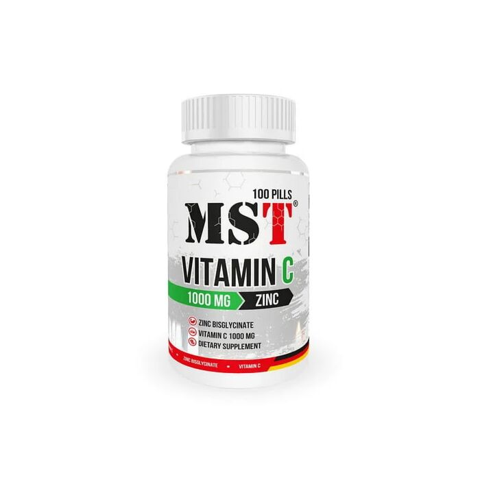 Витамин С MST Vitamin C 1000 + Zinc chelate - 100 tab