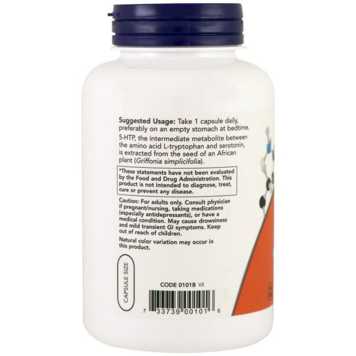 Амінокислотний комплекс NOW 5-HTP 50 mg	180 caps