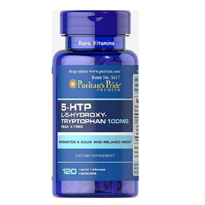 Для поддержки нервной системы Puritans Pride 5-HTP 100 mg - 120 caps