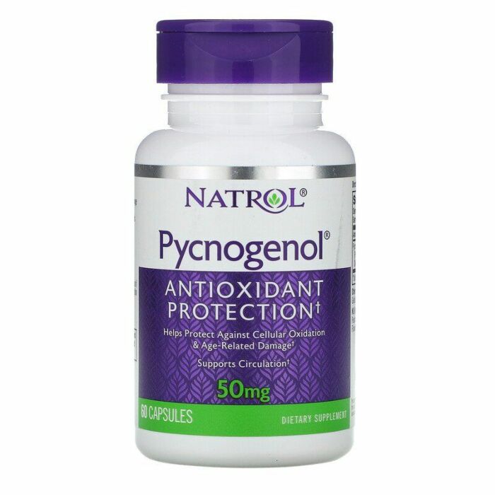 Антиоксиданти Natrol Pycnogenol, 50 мг, 60 капсул