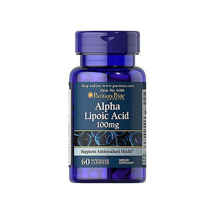 Антиоксиданти Puritans Pride Alpha Lipoic Acid 100 mg 60 Capsules