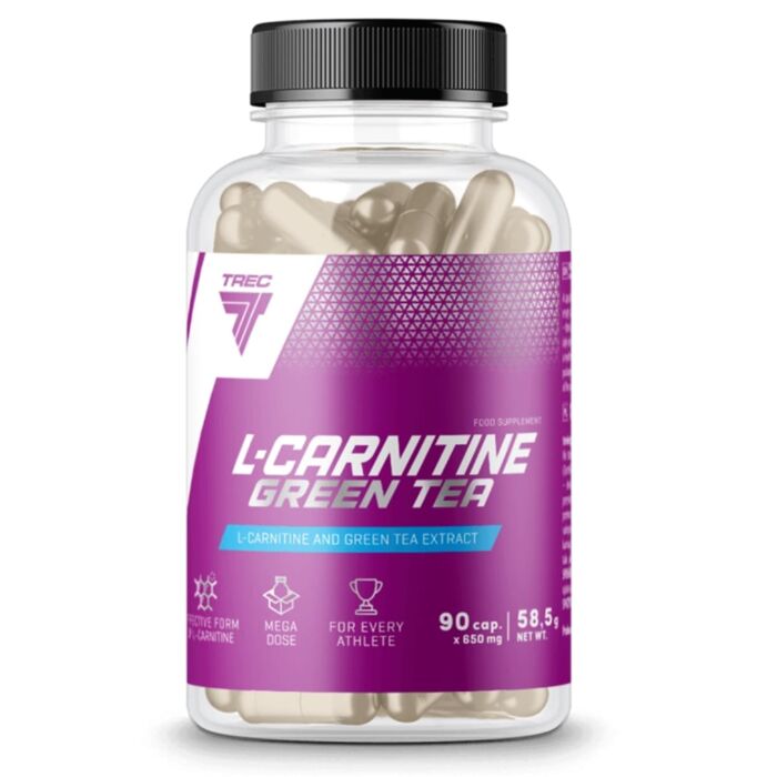 Л-Карнитин Trec Nutrition L-Carnitine+Green tea 90 капс