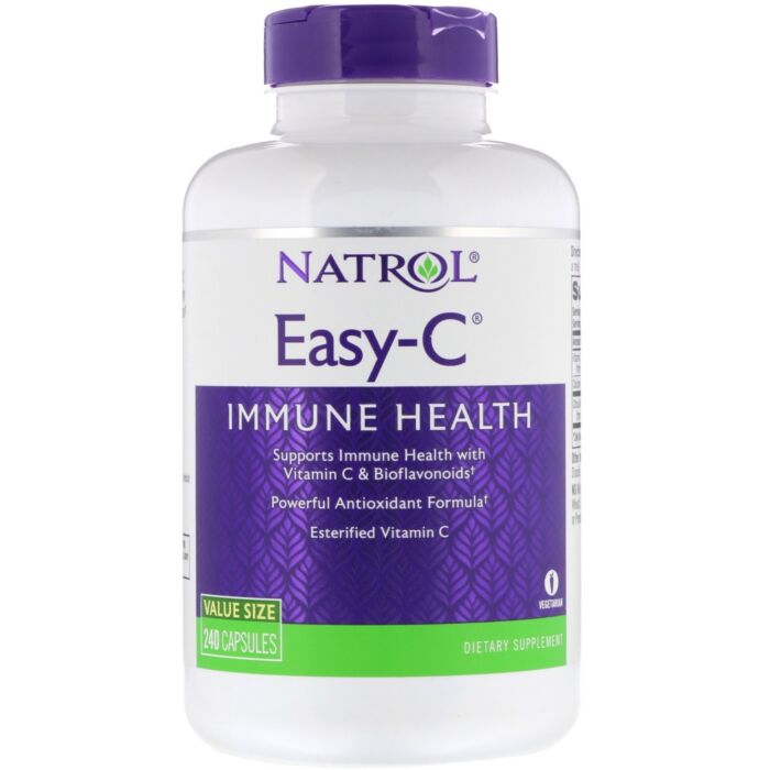Для підвищення імунітету Natrol Easy-C 500mg - 240 веган капс