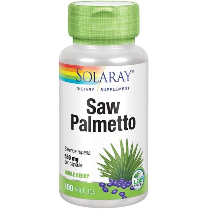 Витамины для мужчин Solaray Saw Palmetto Berry 580mg 100 капсул