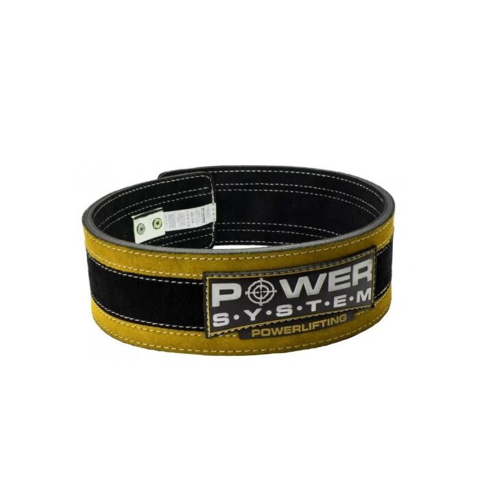 Пояс Power System Пояс для тяжелой атлетики Stronglift PS-3840 Black/Yellow