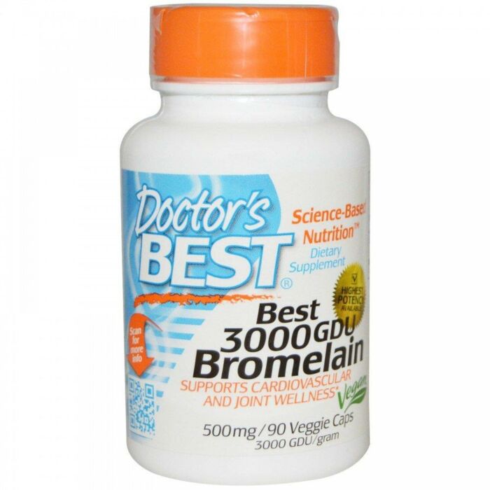 Для нервової системи Doctor's Best  Bromelain, 500 мг, 90 капсул