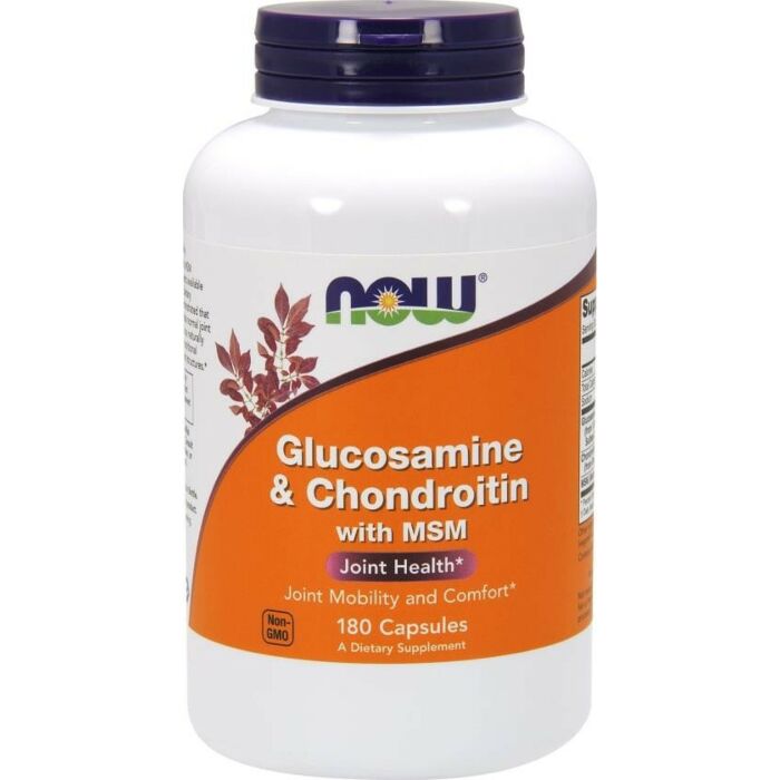 Комплекс для суставов и связок NOW Glucosamine & Chondroitin, MSM 180 caps