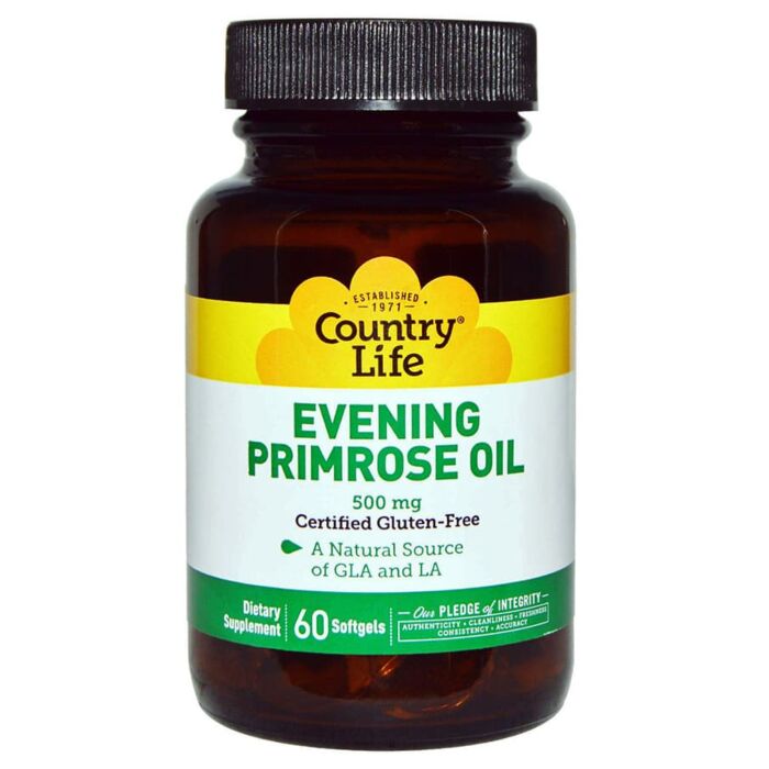 Комплекс для суставов и связок Country Life Evening Primrose Oil 500 мг 60 капс