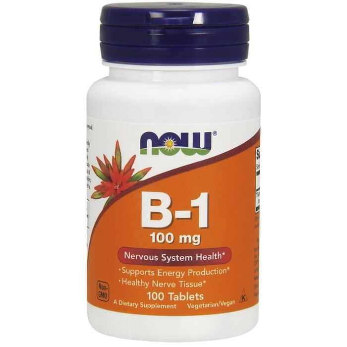 Витамин B NOW B-1(тиамин) 100mg 100 tablets
