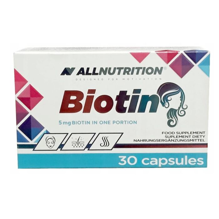 Для здоровья кожи AllNutrition Biotin 5mg - 30 caps