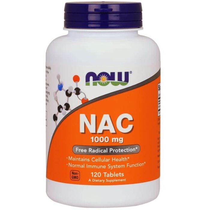 Аминокислота NOW NAC 1000 mg - 120 tablets