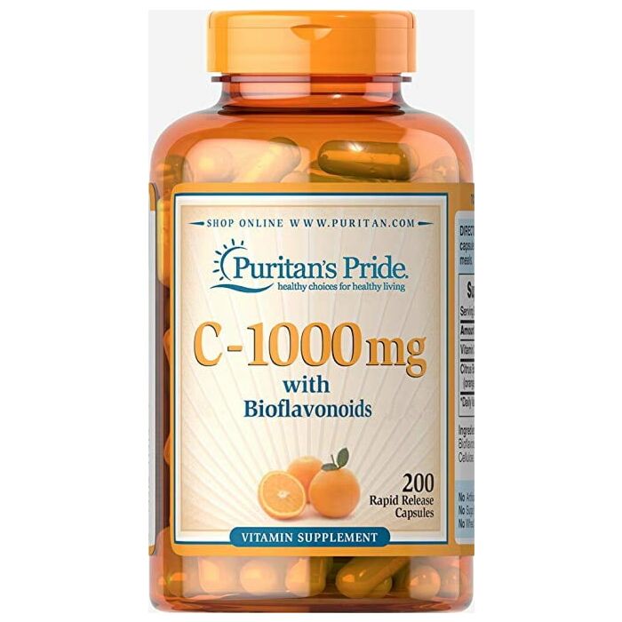 Puritans Pride Vitamin C-1000 mg with Bioflavonoids 200 caps.
