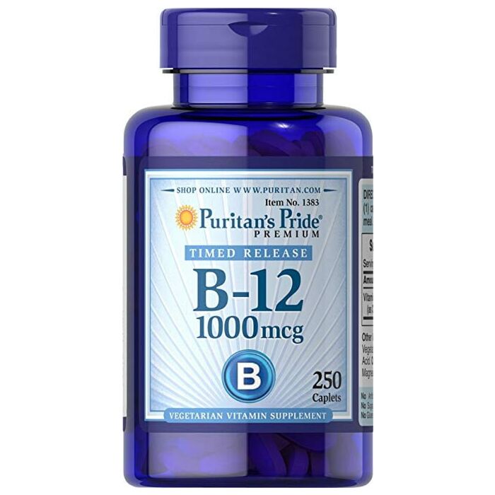 Puritans Pride Vitamin B-12 1000 mcg Timed Release 250 caplets