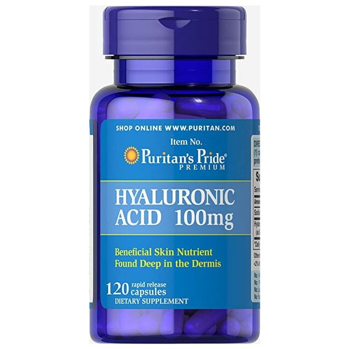 Для здоров'я шкіри Puritans Pride Hyaluronic Acid 20 mg 60 Capsules