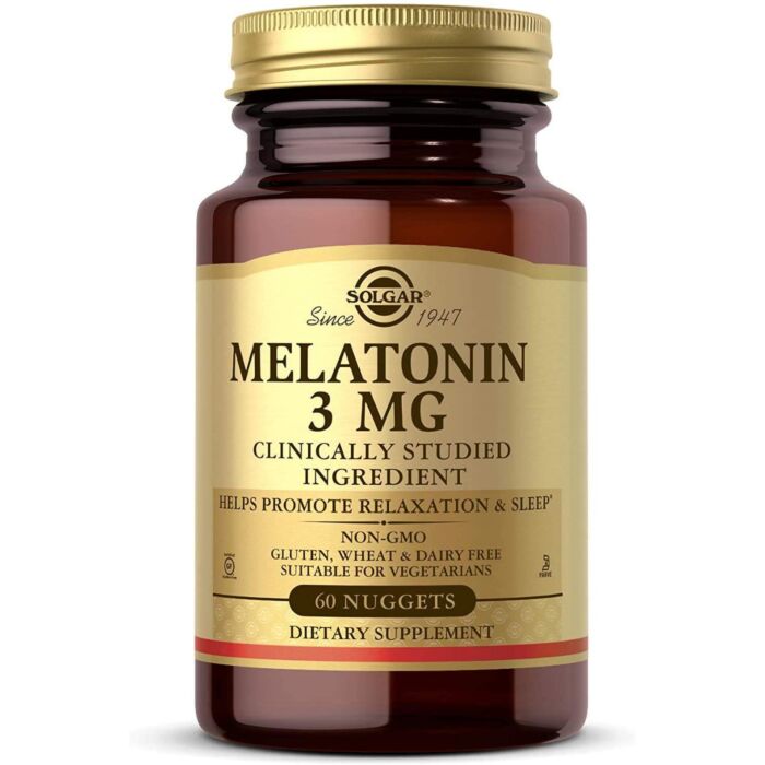 Мелатонін Solgar Melatonin 3 mg, 60 nuggets