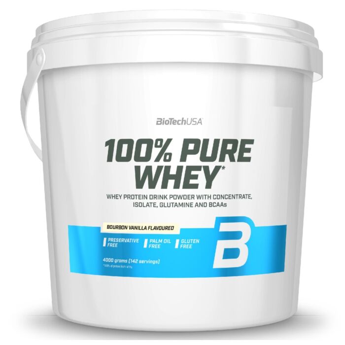 Сывороточный протеин BioTech USA 100% Pure Whey - 4000 g