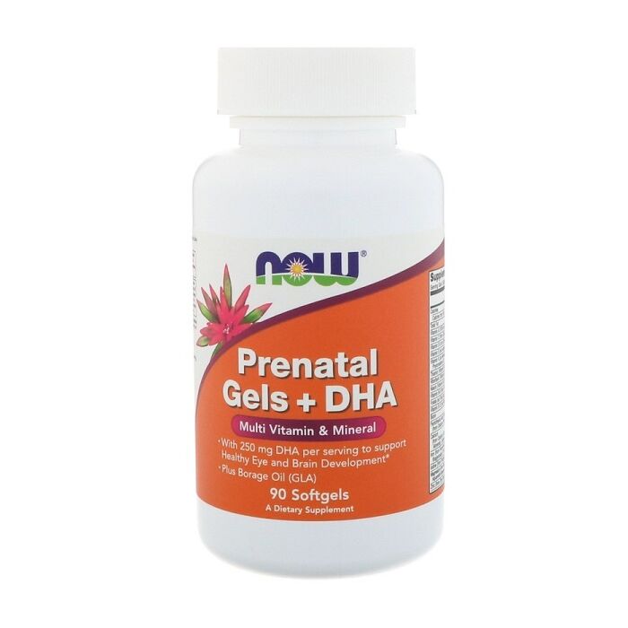Мультивитаминный комплекс NOW Prenatal Gels + DHA 90 softgel