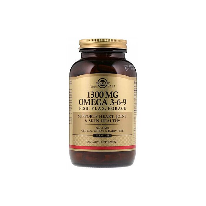 Solgar Omega 3-6-9, 1300 mg, 120 softgels
