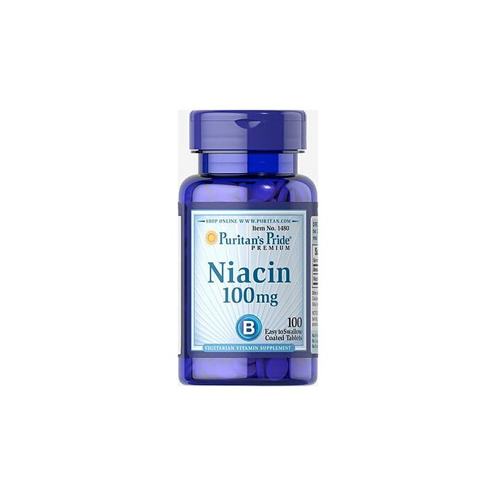 Вітамин B Puritans Pride Niacin 100 mg - 100 Tablets