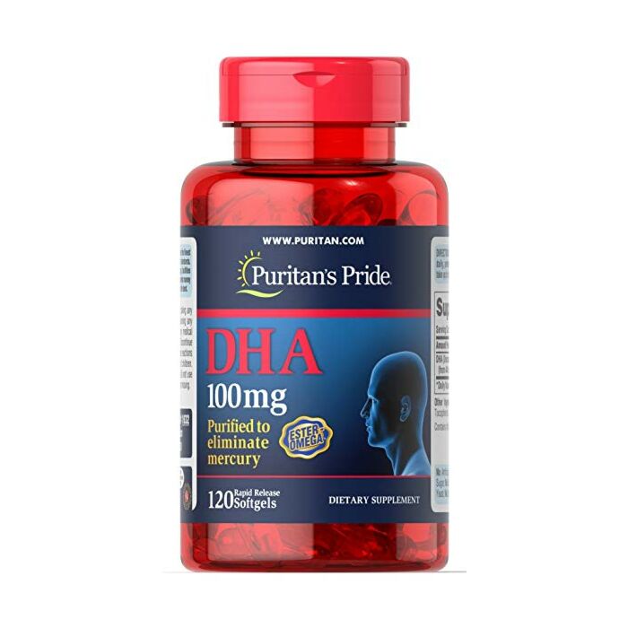 Антиоксиданты Puritans Pride DHA 100 mg 120 Softgels