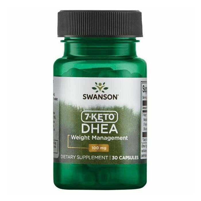Для зниження ваги Swanson 7-кето ДГЕА, 7-Keto DHEA, 100 мг - 30 капсул