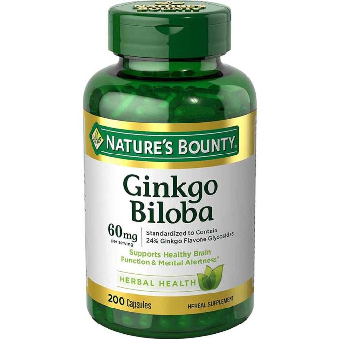 Ноотропний комплекс Nature's Bounty Ginkgo Biloba - 60mg - 200 caps