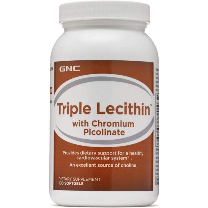 Специальная добавка GNC Triple Lecithin with Chromium Picolinate - 100 caps