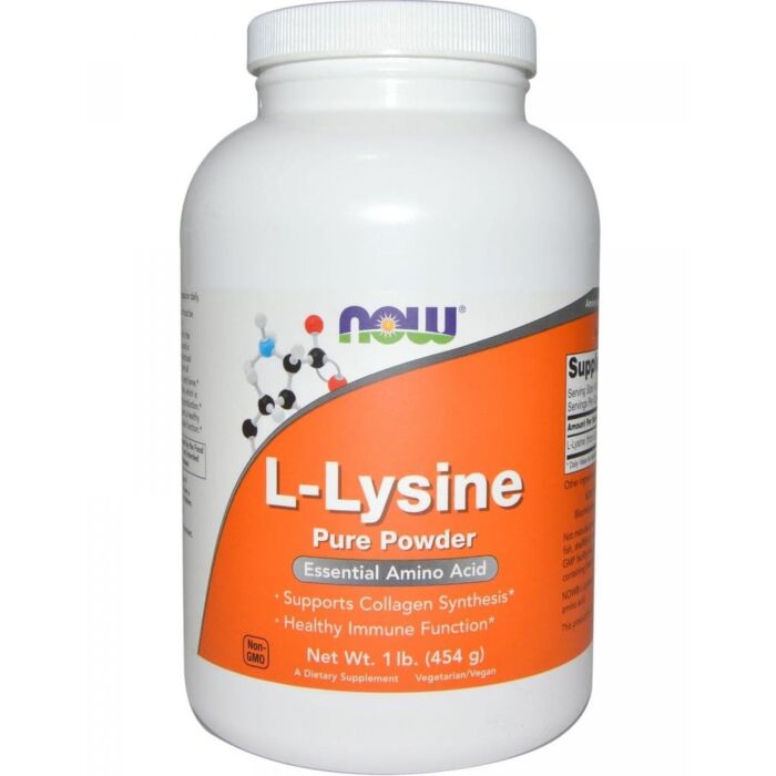 Амінокислота NOW L-Lysine Pure Powder 454 g