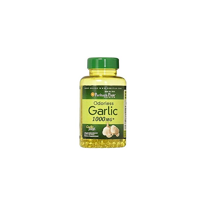 Антиоксиданти Puritans Pride Odorless Garlic 1000 mg 250 Softgels
