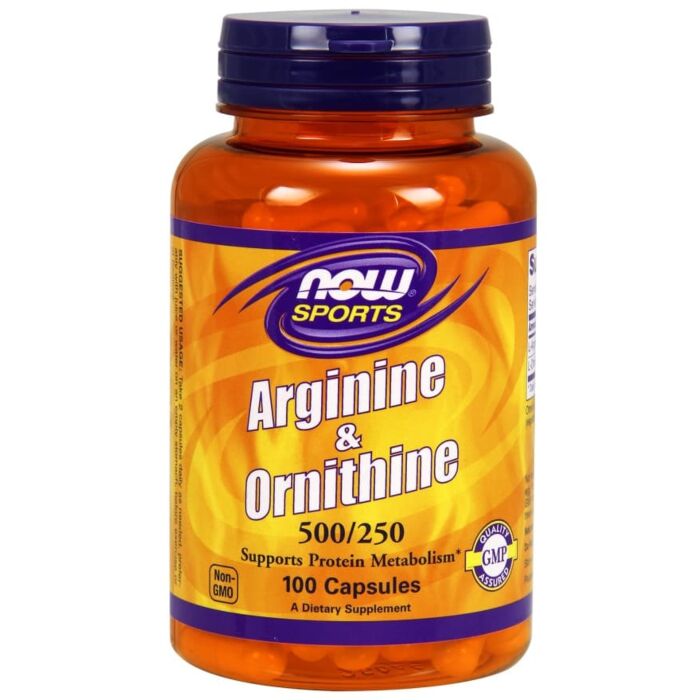 Аргінін NOW Arginine & Ornithine 500/250 100 caps