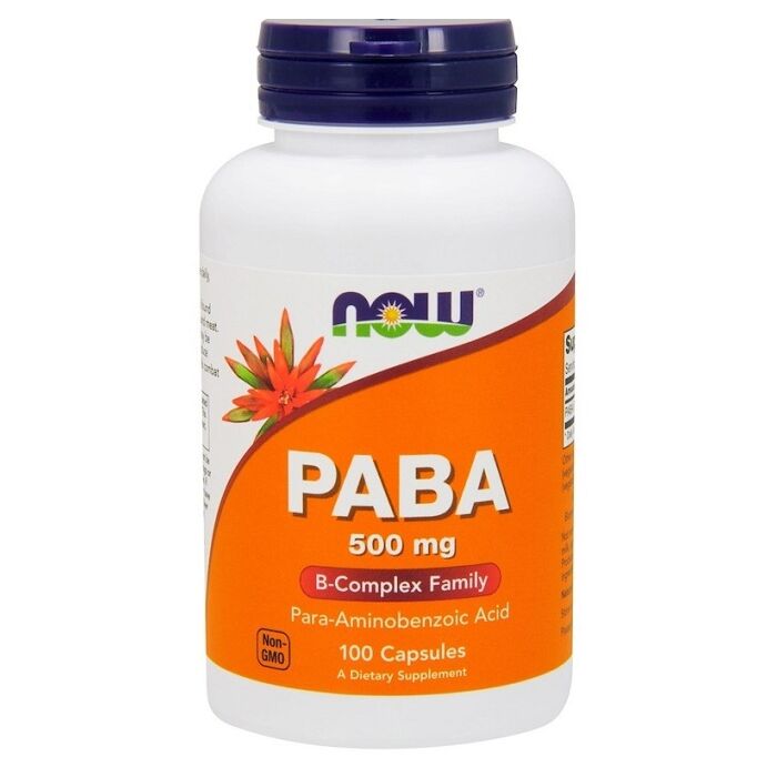 Витамин B NOW PABA 500mg 100 caps