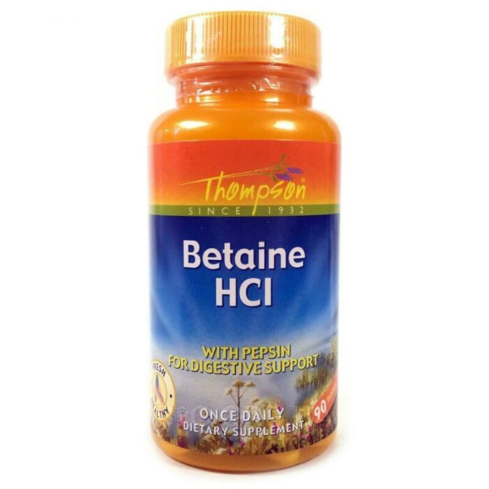 Добавка для здоровья желудка Thompson Betaine HCl - 90 Tablets