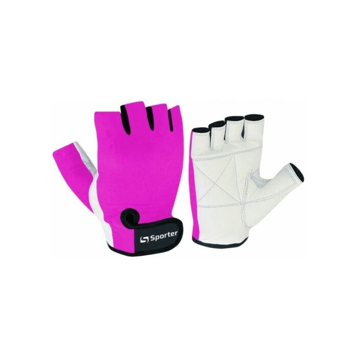 Рукавички Sporter Перчатки Women (MFG-208.4 C) - White/Pink