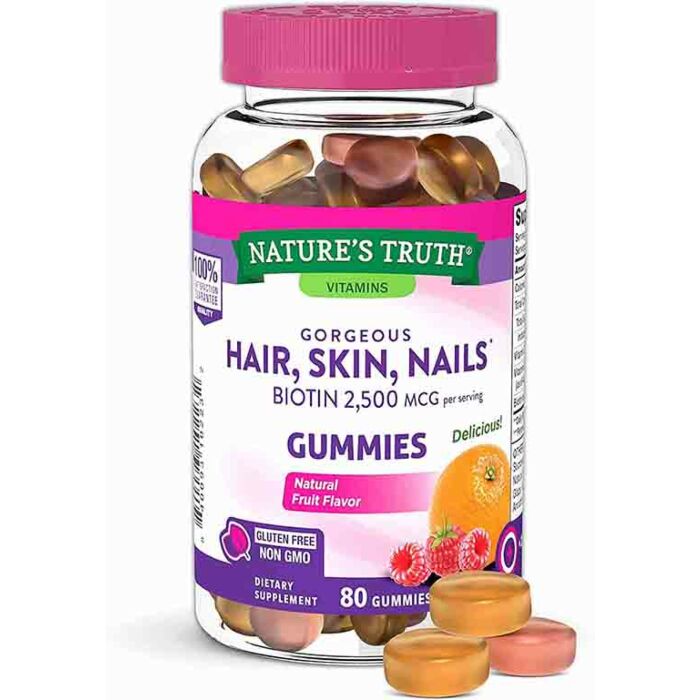 Для волос и ногтей Nature's Truth® Hair, Skin & Nails - 80 gummies