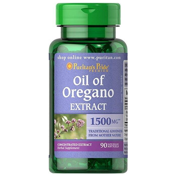 Антиоксиданти Puritans Pride Oil of Oregano Extract 1500 mg 90 Softgels