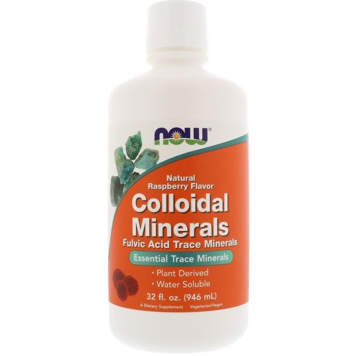 Мінерали NOW Colloidal Minerals Raspberry 946 ml