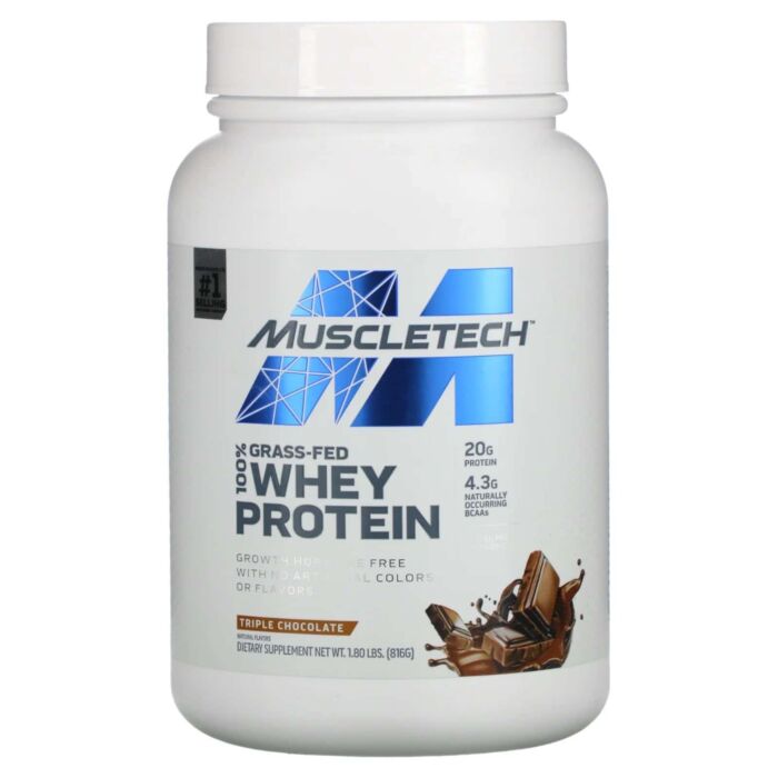 Сироватковий протеїн MuscleTech Grass-Fed 100% Whey Protein - 816 г