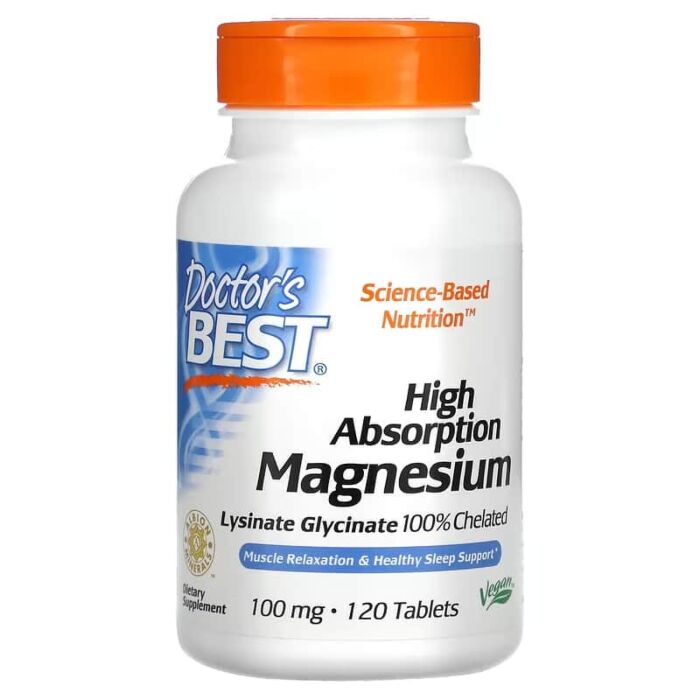 Мінерали Doctor's Best High Absorption Magnesium 100 mg - 120 tabl