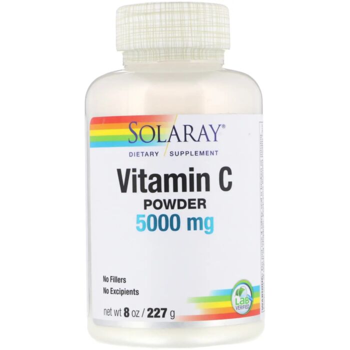 Вітамин С Solaray Вітамін C у порошку, 5000 мг, 227 г