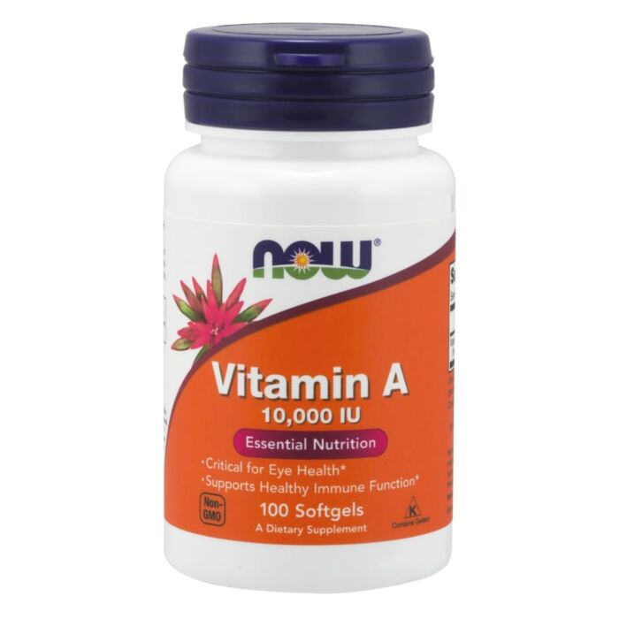Витамин А NOW Vitamin A 10000IU 100 softgels