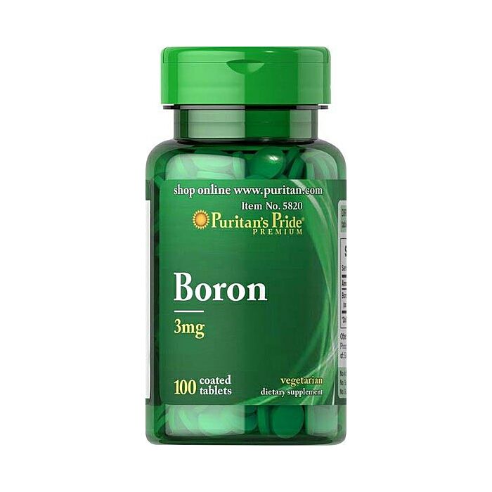 Мінерали Puritans Pride Boron 3 mg 100 Tablets