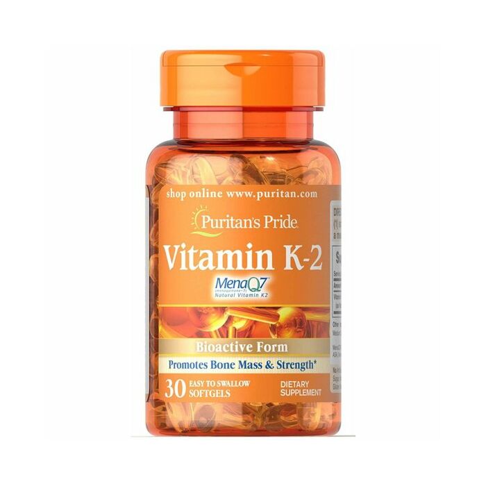 Puritans Pride Vitamin K-2 (MenaQ7) 50 mcg 30 Softgels