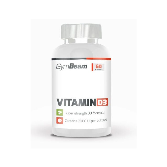 Вітамин С GymBeam Vitamin D3 2000 IU  60 softgels