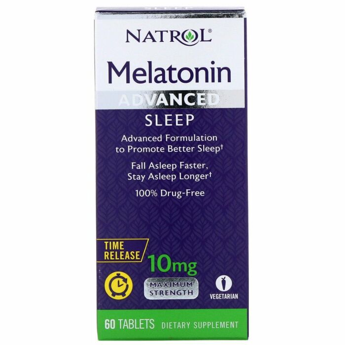 Добавка для здорового сна Natrol Melatonin Advanced Sleep 10mg - 60 таб