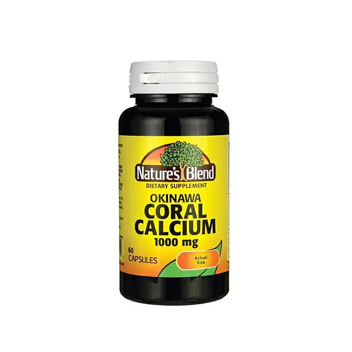 Кальцій-магній-цинк Nature's Blend Okinawa Coral Calcium 1000mg - 60 caps